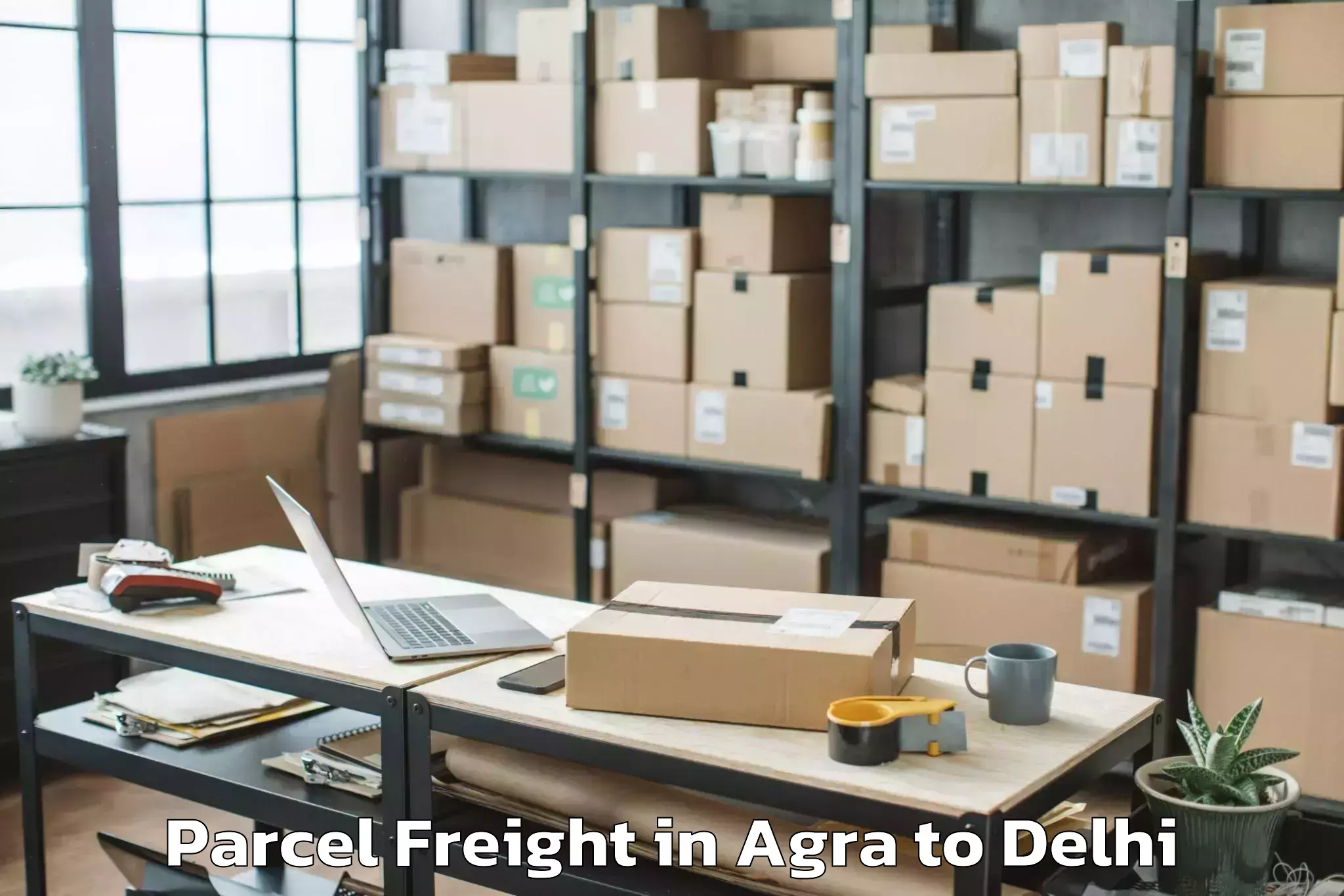 Reliable Agra to Parsvnath Mall Akshardham Parcel Freight